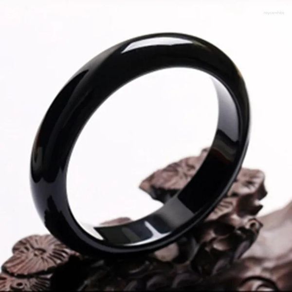 Bangle Mulheres Jade Pulseira Preto Acessórios de Moda Jadeite Natural Charme Mulheres Homens para Mão Esculpida Rodada Senhoras Jóias