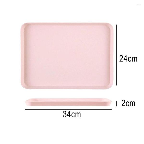 Platten Nordic Palette Tablett Brot Dessert Pan Rechteckige Lagerung Haushalt Küche Kosmetik Schmuck Kleinigkeiten Display Tisch