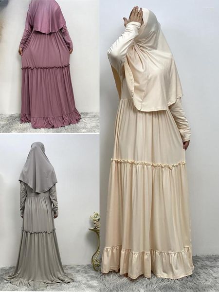 Roupas étnicas Ramadan Abayas para Mulheres Hijab Vestido Turquia Kaftan Islam Kimono Vestidos Muçulmanos Modest Robe Cap Marroquino Caftan Mulher