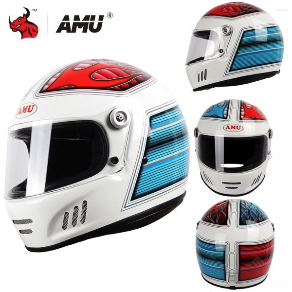 Мотоциклетные шлемы Гоночный шлем для мотокросса Открытый полная защита лица HD Защитные линзы
