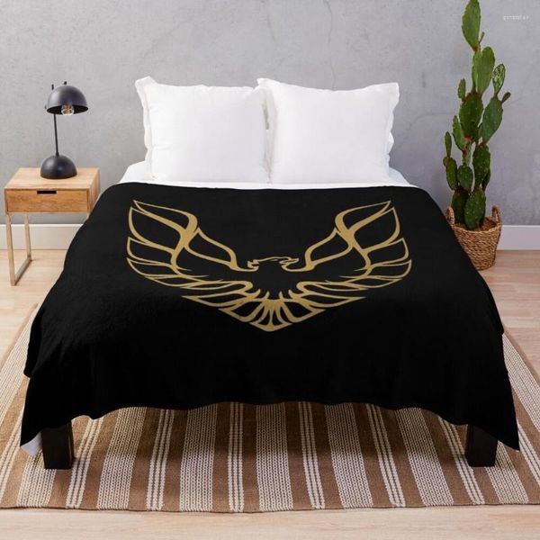 Coperte Classic Trans Am Logo Gold Throw Coperta di lusso personalizzata soffice