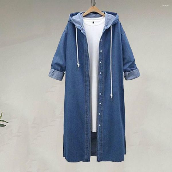 Trench da donna Streetwear Cappotto da donna Morbido caldo Ottime cuciture Giacca invernale a maniche lunghe alla caviglia alla moda Abbigliamento autunnale