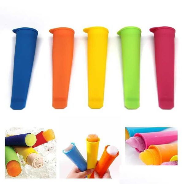 Neue 5 Teile/los Sommer Eis Werkzeuge Popsicle Machen Mods DIY Lebensmittel Grade Sile Pop Cube Zufällige Drop Lieferung Dhqia