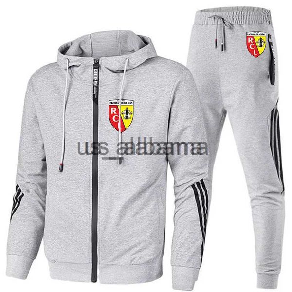 Erkeklerin Takipleri Euro Club RC lens Baskılı Erkekler Sıradan Set Bahar Sonbahar Yeni Spor Giyim Hoodies+Pantolon 2 PCS Setleri Hip Hop Street Gevşek Trailsuits X0907