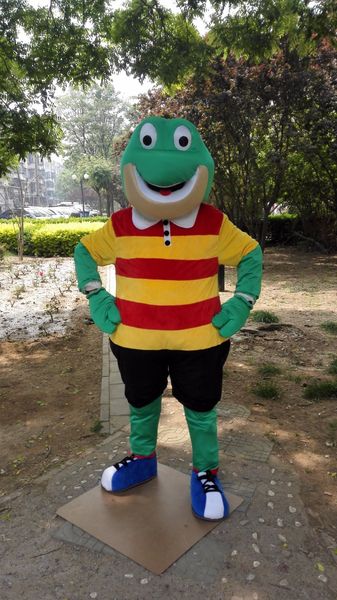 Grüner Frosch-Maskottchenkostüm, individuelles Kostüm, Anime-Set, Maskottchen-Thema, Kostüm, Karnevalskostüm 41161