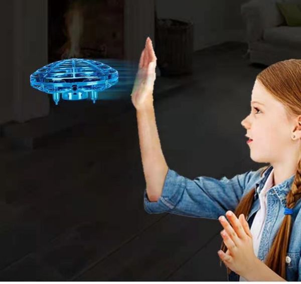 RC/elétrico Fidget_Spinners Drone UFO Toys Fidget Fly Spinner Brinquedo legal Bola voadora Pop it Fidget Luminous Float Ball Ride Toy para crianças Funko Pop Presentes de Natal