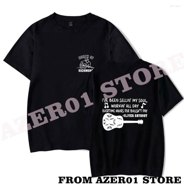 Herren T-Shirts Oliver Anthony Music Goochland Old Soul Merch T-Shirt Print Sommer Herren/Damen Streetwear T-Shirt Kurzarm Logo T-Shirt