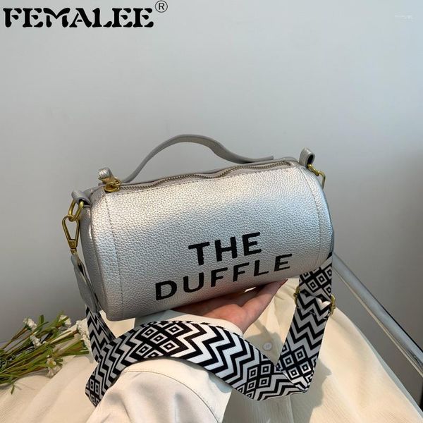 Borse a tracolla Borse e borsette di marca di tendenza del cilindro femminile Designer di lusso a forma di botte a tracolla per le donne Boston