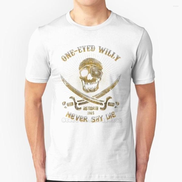 Erkek Tişörtleri Goonies - One Eyed Willy Trend T -Shirt Erkekler Yaz Yüksek Kaliteli Pamuk Üstleri Lorbo