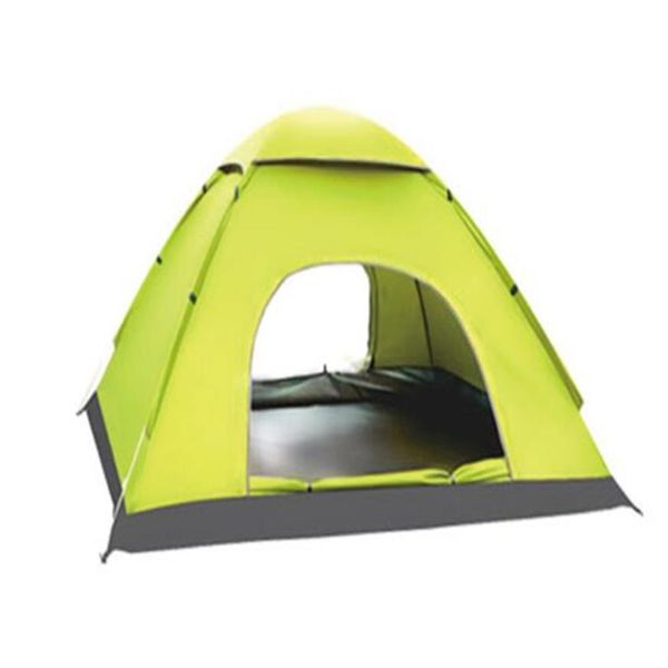 -Nova qualidade acampamento ao ar livre 2 pessoas 2 portas dupla haste de fibra de vidro à prova d' água tenda portátil CTS002283J