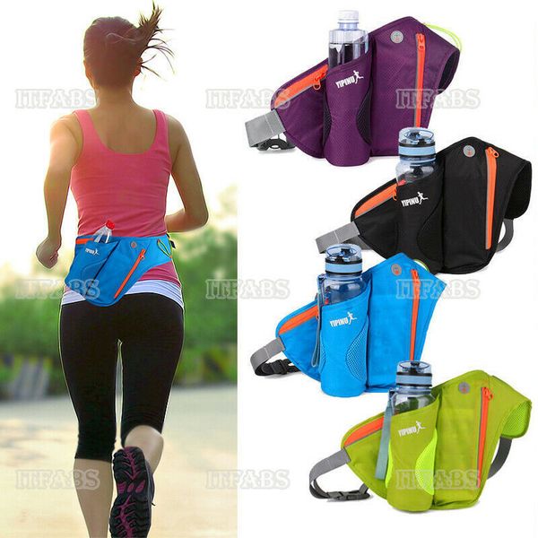 Sacos de cintura 4 cores homens correndo cinto jogging ciclismo pacote esportes corredor saco garrafa de água titular 230906