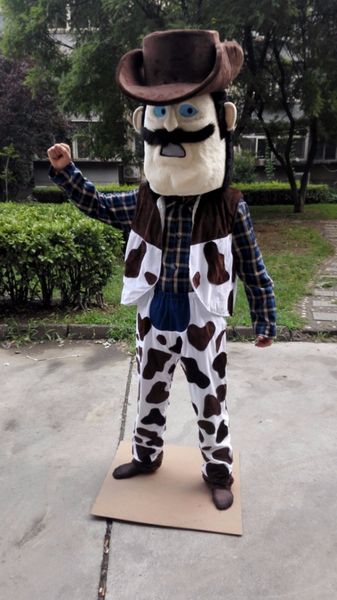 Poder cowboy mascote traje vaca menino personalizado fantasia traje anime kit mascotte tema fantasia vestido carnaval costume41256