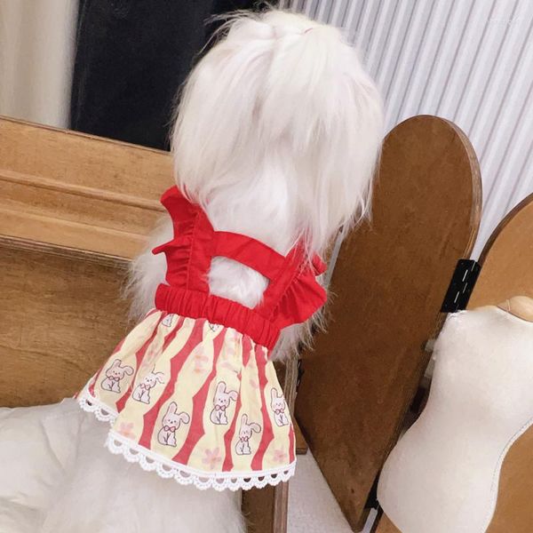 Köpek Giyim Yaz Elbise Chihuahua Giysileri Etek Yorkshire Terrier Pomeranian Shih Tzu Maltese Kaniş Bichon Schnauzer Pet Giyim Xs