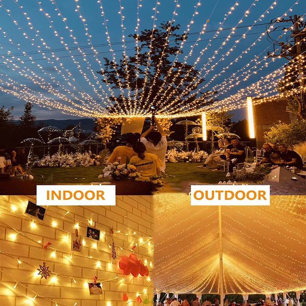 Andere Event Party Supplies 5m-100m Hochzeit Lichterketten LED Outdoor Girlande Home Decor für Zimmer Garten Wand Weihnachten Ramadan Geburtstag Dekoration 230906