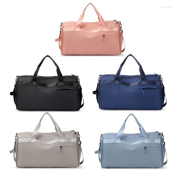 Borsoni Borsa sportiva versatile per bagagli con separazione asciutto/umido, stoccaggio leggero, adatta per l'uso quotidiano di viaggi di yoga