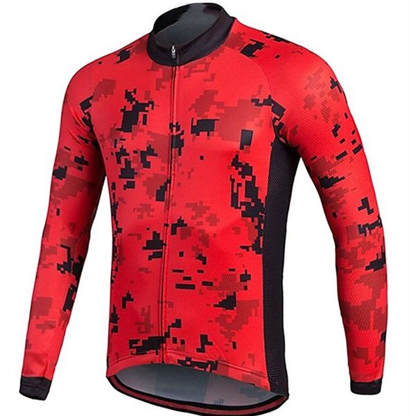 Camisas de ciclismo Tops Atacado Bicicleta Jersey Roupas de Alta Qualidade Manga Longa Homens Esportes Desgaste Digital Impressão Sublimada Custom Made 230907