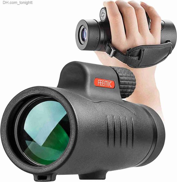 Telescópios Telescópio monocular de alta potência 10x42 portátil à prova d'água à prova de neblina e à prova de choque adequado para camping, viagens e caminhadas Q230907