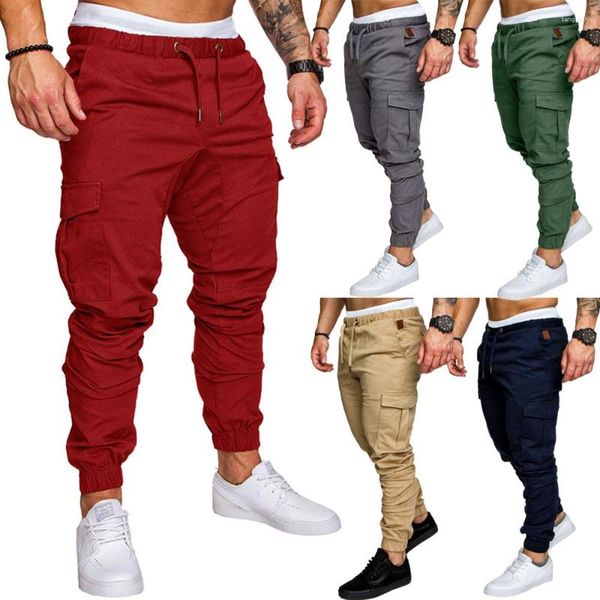 Männer Hosen Hohe Qualität Einfarbig Casual Männer Militärische Taktische Jogger Multi-taschen Cargo Hosen Jogginghose Hip Hop Armee hosen