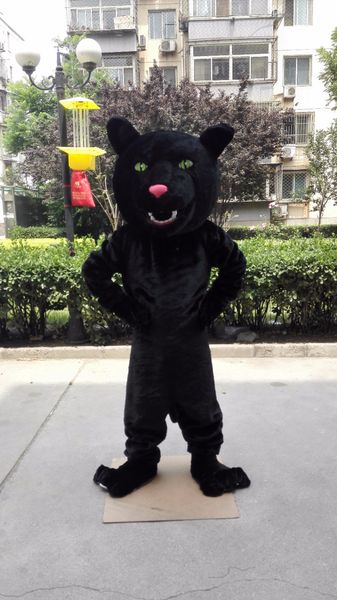 Black Panther Maskottchen Leopard Cougar Kostüm individuelles Kostüm Anime Kits Mascotte Kostüm 41216