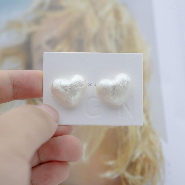 Hoop Ohrringe Mode Einfache Herz Perle Für Frauen Nette Eardrop Schmuck Zubehör Ohr Nägel Braut Hochzeit Dekoration 2023