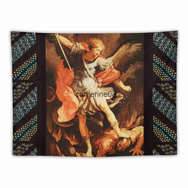 Wandteppiche St. Michael Erzengel Tapestry House Decor Room Dekor süße Ästhetik für Zimmer Home Decor Accessoires x0907