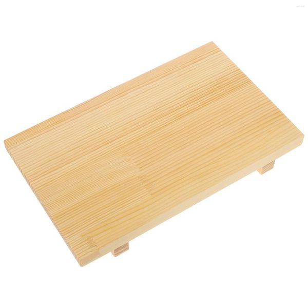 Set di stoviglie Piatto da sushi Pallet in legno Vassoio da dessert Stoviglie in stile giapponese Snack Taglio Sashimi Board Servire