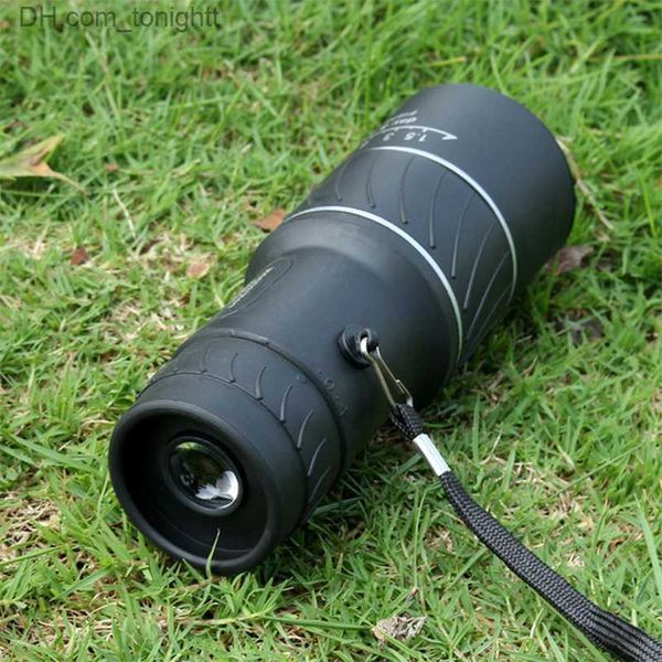 Telescópios Monocular / Binóculos PANDA Day 16x52 Monocular Day Night Vision Telescope Pocket Mini Wide Angle Zoom Green Film Optical Q230907