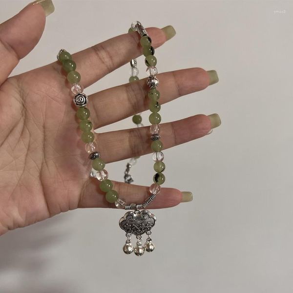 Choker Retro Perlenkette Licht Luxus Damenschmuck Lange Lebensdauer Lock Collar Halskette Ins Advanced Sense Mädchen Urlaubsgeschenke