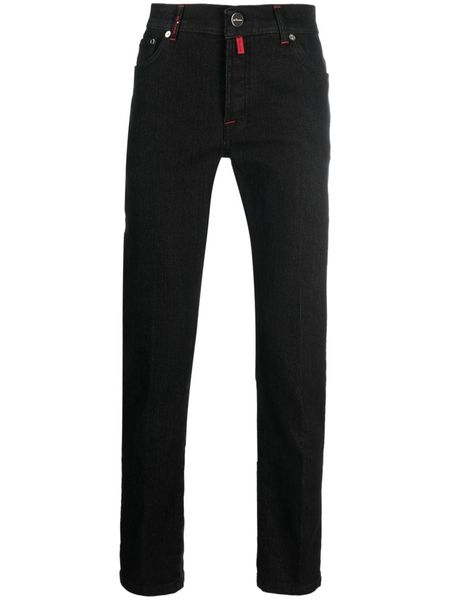 Designer Jeans Uomo Kiton pantaloni slim fit a vita bassa con doppia cucitura Primavera Autunno Pantaloni lunghi Distrressed per uomo Pantaloni in denim nuovo stile