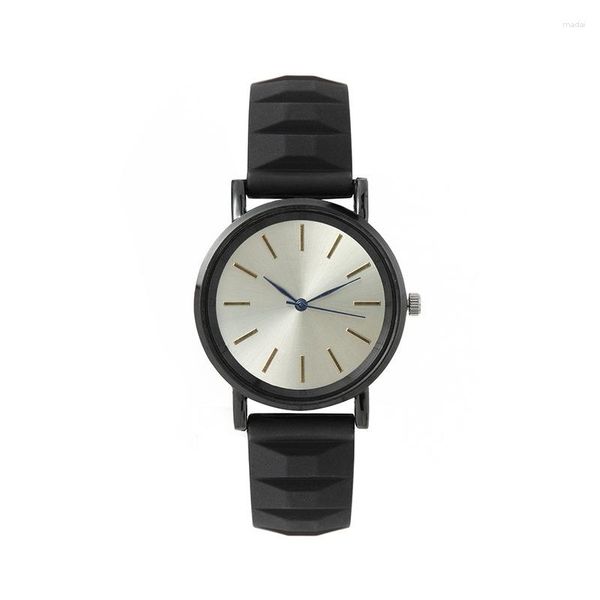 Relógios de pulso estudante relógio de quartzo atacado doce cor lazer simples moda pulseira de silicone casal relógio de pulso reloj de mujer gota