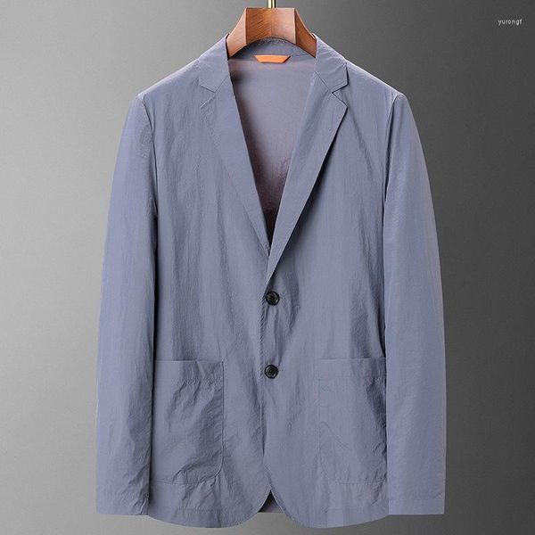 Herrenanzüge, Ankunft, modisch, Sommer, Sonnencreme, lässig, leicht und luxuriös, Einzelanzug, Herren-Blazer, Größe M, L, XL, 2XL, 3XL, 4XL