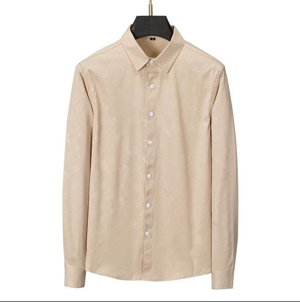 NOVITÀ Designer di abbigliamento autunnale Designer Camicia elegante da uomo Camicie da uomo formali da lavoro Camicia casual a maniche lunghe alla moda