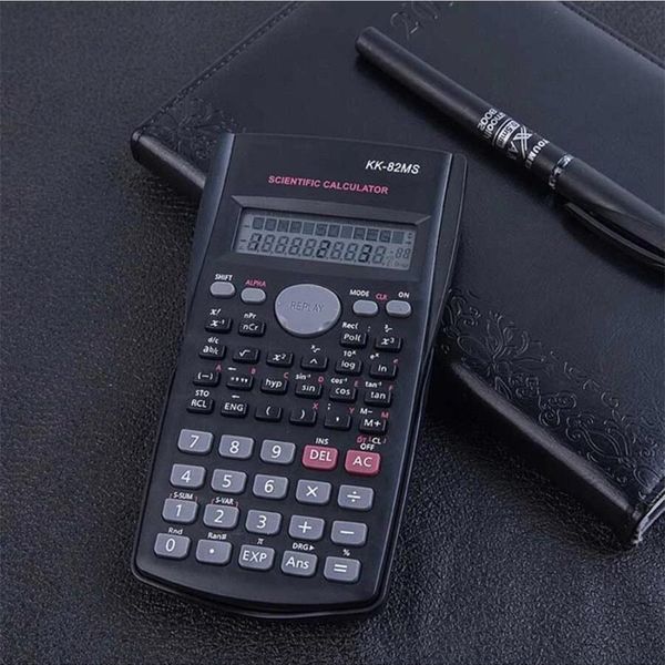 Calculadora portátil para estudantes escolares, 240 funções, display de 12 dígitos, calculadora científica para ensino de matemática