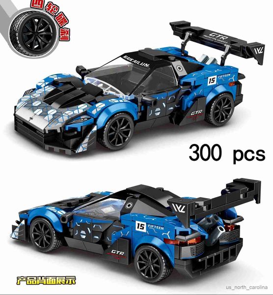 Blocchi Blocchi Velocità Champions City Racers Auto famose Super fai da te Giocattoli per bambini Set Ragazzi Costruzione di modelli Tecnica sportiva R230907