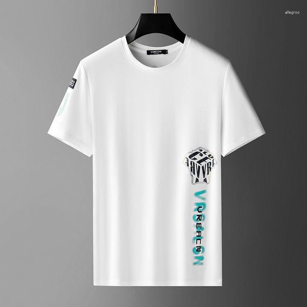 Herren-T-Shirts, High-End-Luxus-Buchstaben-Diamant-T-Shirt, 2023, Sommermode, Druck, lässig, Rundhals-Sweatshirt, Kurzarm-Top