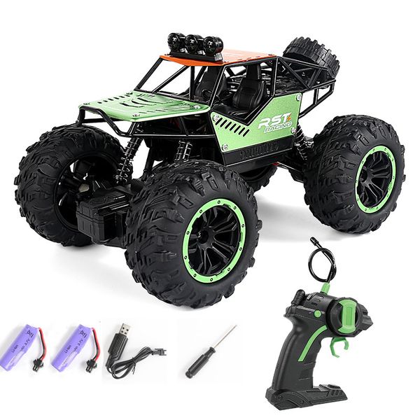 ElectricRC Car 1/18 RC Car Radio eléctrico Control remoto Buggy OffRoad Control Camiones con luces LED Niños Juguetes para niños 230906