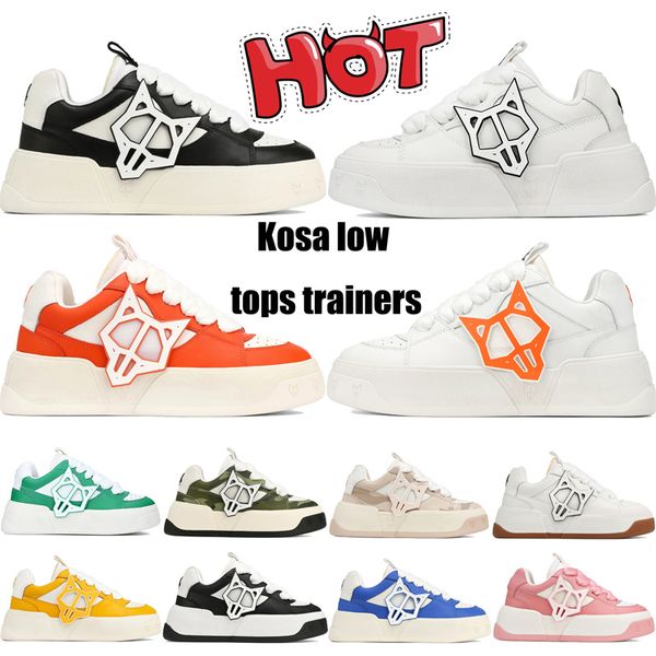 Mode Kosa Low-Tops Designer-Schuhe Herren Schwarz City White Snow Orange Green Camo Beige Gum Yellow City Blue Baby Pink Herren Casual Damen Sneakers Trainer.