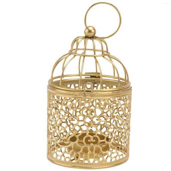 Mum Tutucular Birdcage Tutucu Masa Centerpieces Düğün Şamdan Yaratıcı Çay Işık Basit Mum Kol Demir Ev Stand