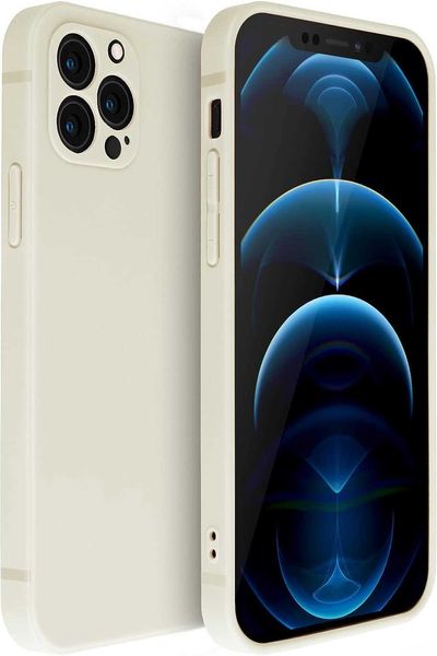 Capas para celular KPKHDI iPhone 13 Pro Max capa de telefone fosco silicone antiincrustante proteção de corpo inteiro resistente a arranhões e choques 67 polegadas (branco antigo) L2030907