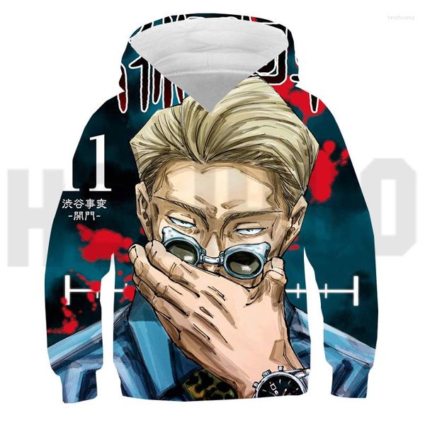 Felpe con cappuccio da uomo stampa 3D Jujutsu Kaisen Anime uomini caldi felpe oversize ragazzi vestiti estetici moda casual donna felpa