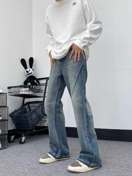 Herren Jeans 2023 Y2k Mode Loose Fit Casual Straight Für Männer Vintage Washed Denim Hosen