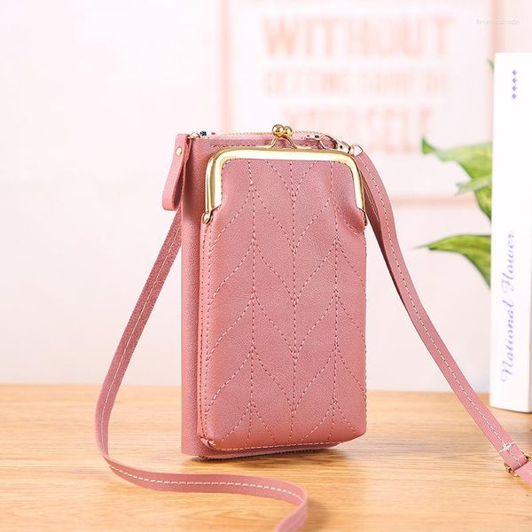 Sacos de noite Moda Meninas Estudantes Senhoras Pequeno Crossbody R Mulheres Bolsa de Ombro Carteira Mini PU Couro Titular do Cartão Feminino Bolsa