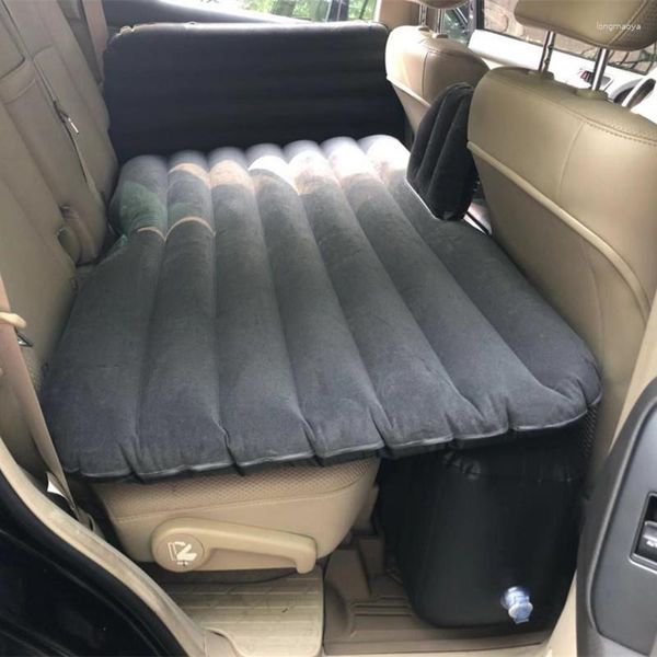 Acessórios interiores cama de viagem do carro dormir colchão inflável acampamento cabeça proteção assento traseiro sofá acampamento ar acessórios