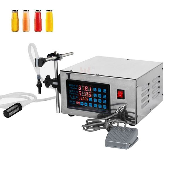 Riempitrice semiautomatica del pedale dell'erogatore del latte quantitativo di controllo digitale dell'imbottigliatrice liquida di CNC 5-3500ml