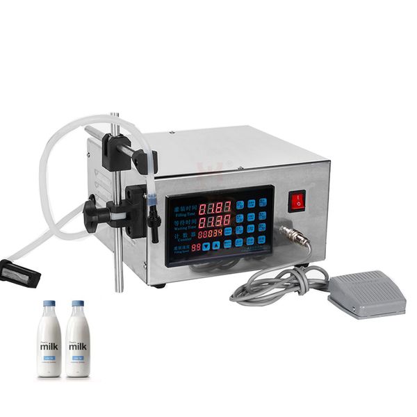 Máquina de enchimento de líquidos semiautomática, bomba magnética, garrafa 5-3500ml, cnc, lcd para dispensador quantitativo de óleo essencial de e-líquido