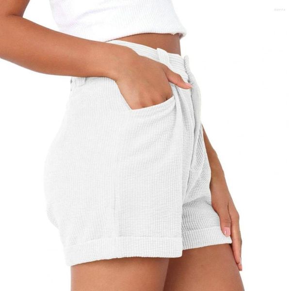 Damen-Shorts, Mini, schnell trocknend, Sommer, gerippt, Dating, stilvoll, bequem, für Damen