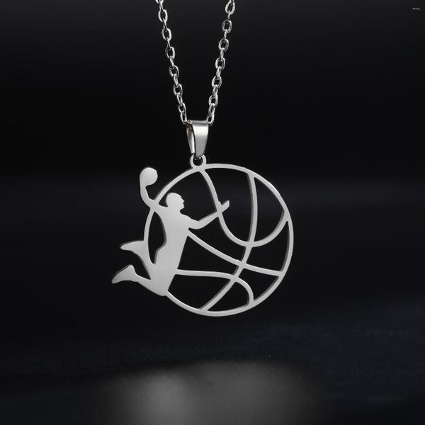 Ожерелья с подвесками Dreamtimes Circle, ожерелье для художественной гимнастики, из нержавеющей стали, спортсмен, дроссель, ювелирное изделие, подарок, оптовая продажа