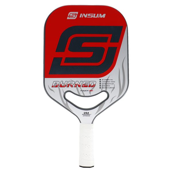 Squashschläger INSUM Raging Pickleball Paddle Carbonfaser-Oberfläche Kantenloses Design Widebody-Form für Kontrollkraft Größerer Sweet Spot 19,6 mm 230906