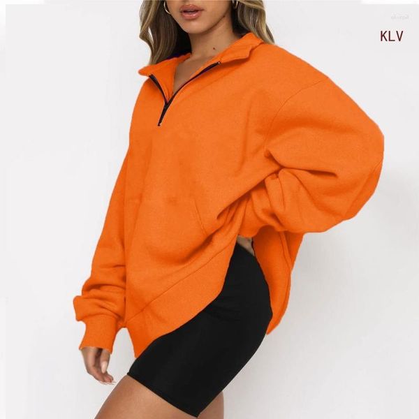 Damen Hoodies Frauen Pullover Tops Langarm Sweatshirt Viertel Hoodie Pullover Shirts Teen Mädchen Outfits Y2K Kleidung