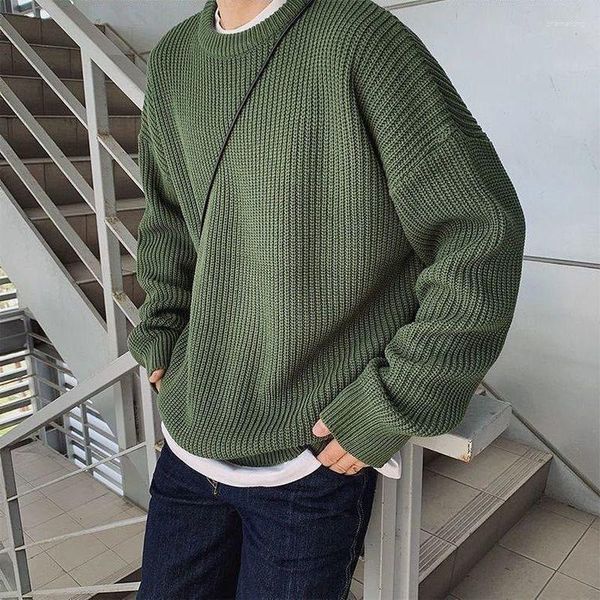 Женские свитера Y2K, свитер с круглым вырезом для мужчин и женщин, осень-зима 2023, повседневный базовый оверсайз, модный легкий корейский хип-хоп